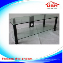 Clear Tempered Glass TV Display Stand